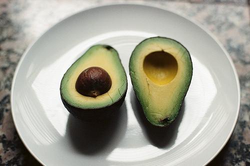 avocados on a plate