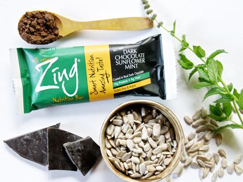 old zing bars with ingredients