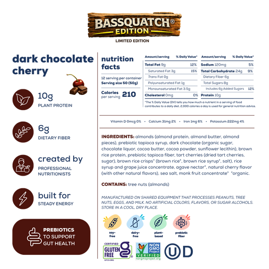 dark chocolate cherry bh edition energy bar - wholesale