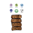 stack of opened dark chocolate peanut butter minis