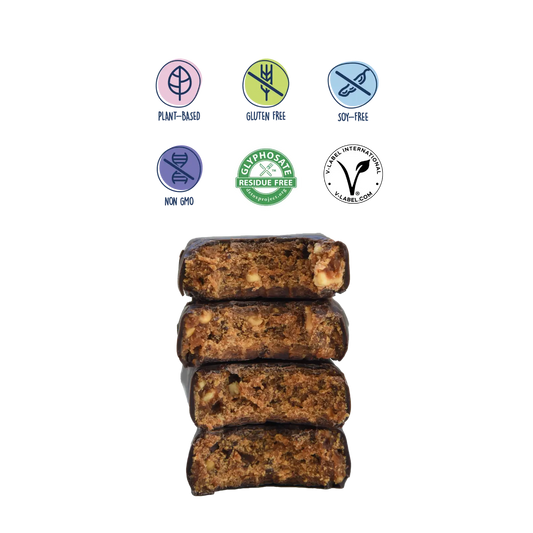 stack of opened dark chocolate peanut butter minis