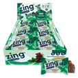 18 bar box of zing bar dark chocolate mint minis