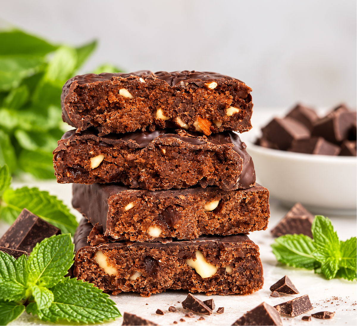 zing dark choco mint stack